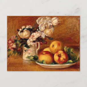 Renoir - appels en bloemen briefkaart