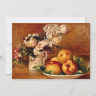 Renoir - appels en bloemen kaart