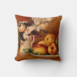Renoir - appels en bloemen kussen
