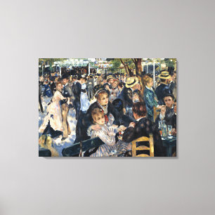 Renoir - Bal du Moulin de la Galette Canvas Afdruk
