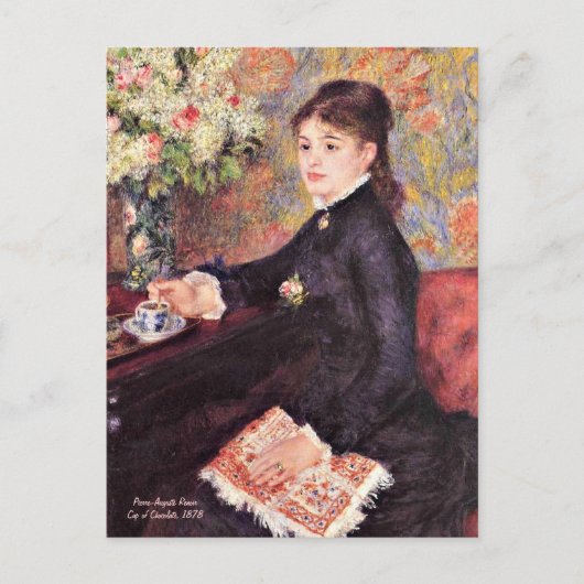 Renoir - Beker van Chocolade, 1878 Briefkaart (Voorkant)