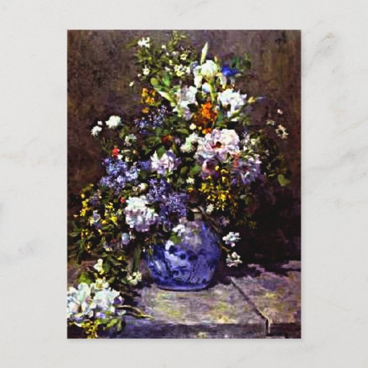 Renoir - Blue Vase Briefkaart (Voorkant)