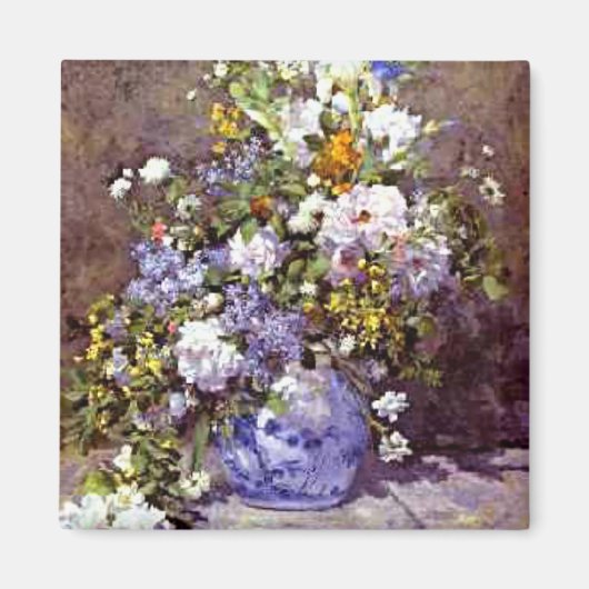 Renoir: Blue Vase Magneet (Voorkant)