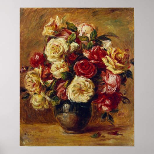 Renoir - Bouquet of Rozen 1909 Poster (Voorkant)