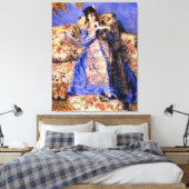 Renoir - Camille Monet Reading, beroemd schilderij Canvas Afdruk (Insitu (Slaapkamer))