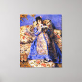 Renoir - Camille Monet Reading, beroemd schilderij Canvas Afdruk (Voorkant)