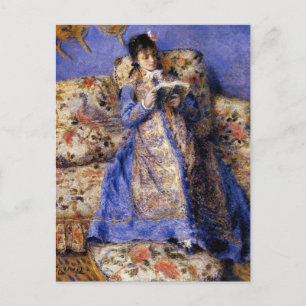 Renoir - Camille Monet Reading Briefkaart