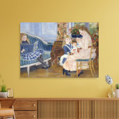 Renoir Childrens vanmiddag in Wargemont Canvas Afdruk (Insitu (Woonkamer))