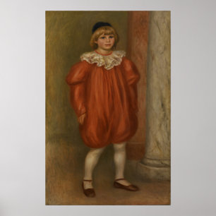 Renoir - Claude in clownkostuum Poster