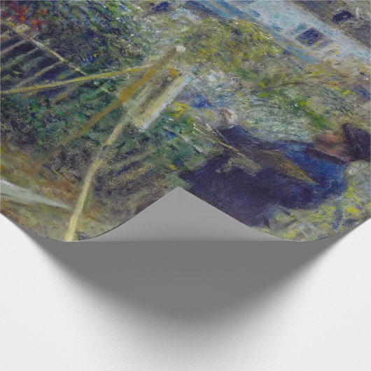 Renoir - Claude Monet Schilderen in zijn Tuin Cadeaupapier (Hoek)