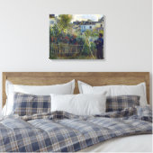 Renoir - Claude Monet Schilderen in zijn Tuin Canvas Afdruk (Insitu (Slaapkamer))