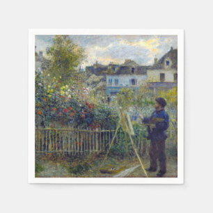 Renoir - Claude Monet Schilderen in zijn Tuin Servet