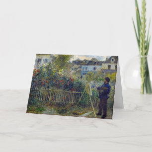 Renoir - Claude Monet schilderend in zijn tuin Kaart