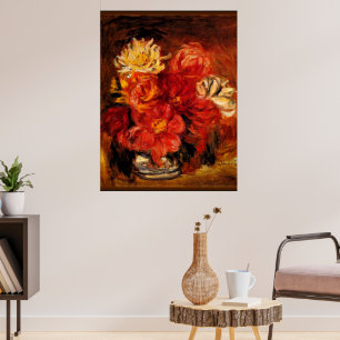 Renoir - Dahlias, kunstschilderkunst Poster