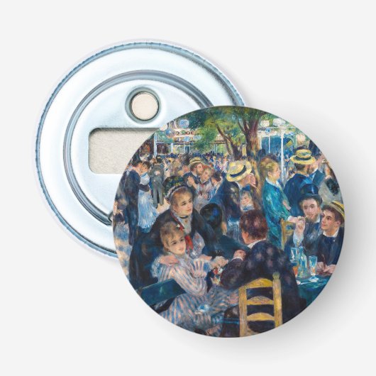Renoir - Dance at Le Moulin de la Galette Button Flesopener (Voorkant)