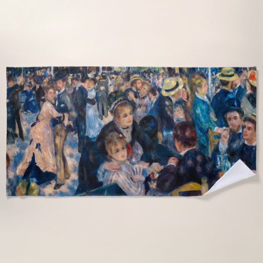 Renoir - Dance at Le Moulin de la Galette Strandlaken (Voorkant)