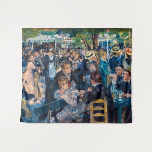 Renoir - Dance at Le Moulin de la Galette Wandkleed (Voorkant (horizontaal))