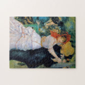 Renoir Dance bij Bougival Fine Art Legpuzzel (Horizontaal)