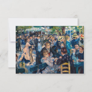 Renoir - Dans bij de Moulin de la Galette Bedankkaart