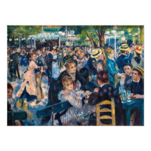 Renoir - Dans bij de Moulin de la Galette Foto Afdruk