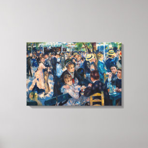 Renoir - Dans bij Le Moulin de la Galette Canvas Afdruk