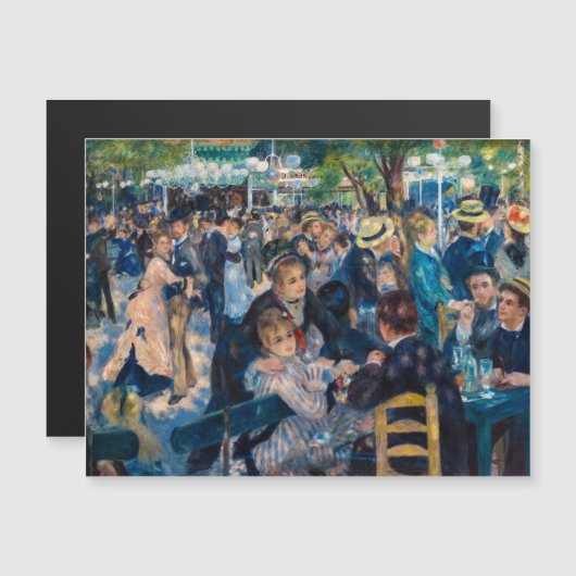 Renoir - Danse Moulin de la Galette Carte magnétiq (Devant / Derrière)