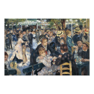 Renoir Dansen bij Moulin de la Galette Vintage Perfect Poster