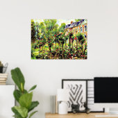 Renoir - De Roos tuin in Wargemont Poster (Thuiskantoor)