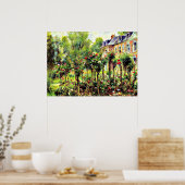 Renoir - De Roos tuin in Wargemont Poster (Keuken)