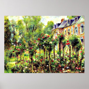 Renoir - De Roos tuin in Wargemont Poster