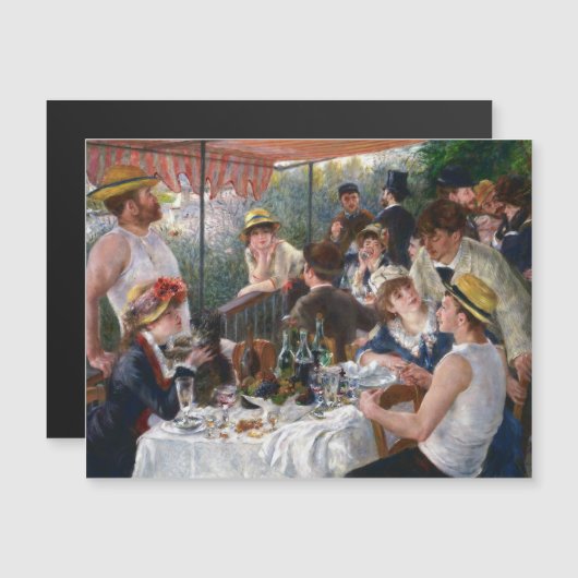 Renoir - Déjeuner de la fête de plaisance Carte ma (Devant / Derrière)