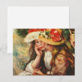 Renoir Deux Filles Lire dans le jardin Carte posta (Devant / Derrière)