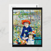 Renoir, Deux Soeurs, Carte postale (Devant / Derrière)