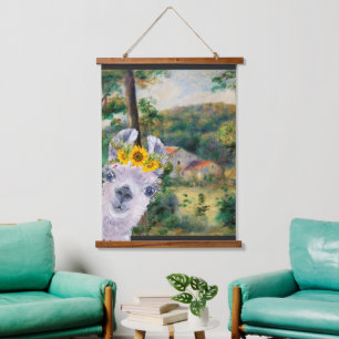 Renoir Environs of Briey en de Fancy Llama Hangend Wandkleed