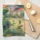 Renoir Environs of Briey en de Fancy Llama Theedoek (Quarter Fold)