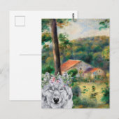 Renoir Environs of Briey en de Fancy Wolf Briefkaart (Voorkant / Achterkant)