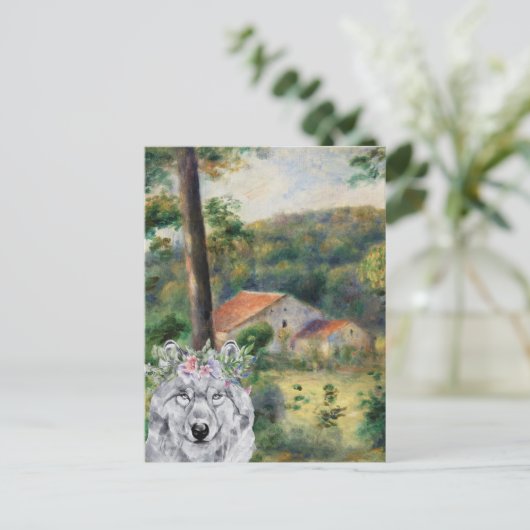 Renoir Environs of Briey en de Fancy Wolf Briefkaart (Staand voorkant)