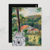 Renoir Environs of Briey en de Fancy Wolf Briefkaart (Voorkant / Achterkant)