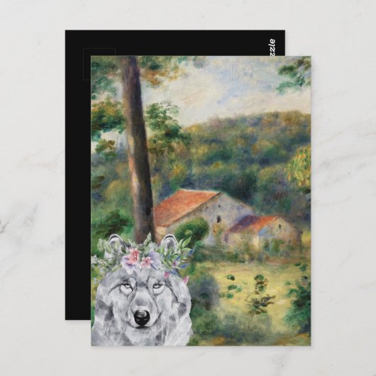 Renoir Environs of Briey en de Fancy Wolf Briefkaart (Voorkant / Achterkant)