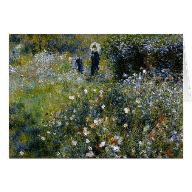 Renoir femme avec parasol dans le jardin (Devant Horizontal)