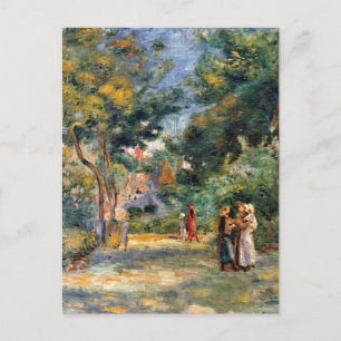 Renoir, figuren in een tuin briefkaart