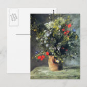 Renoir, Flowers in een Vase-postkaart Briefkaart (Voorkant / Achterkant)