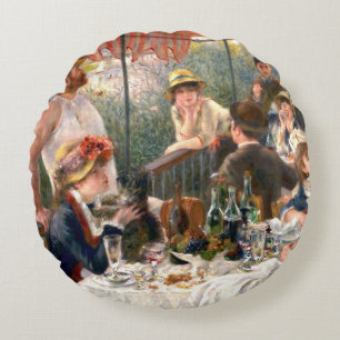 Renoir French Luncheon Boating Party Rond Kussen