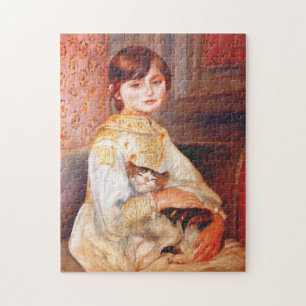 Renoir Girl met kat Puzzle Legpuzzel