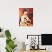 Renoir Girl met Poster van katten (Thuiskantoor)