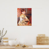 Renoir Girl met Poster van katten (Keuken)