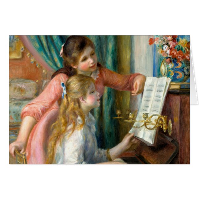 Renoir Girls au Piano impressionniste (Devant horizontal)