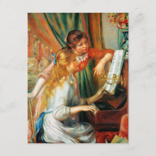 Renoir Girls bij de overdenking van de Piano Kaart
