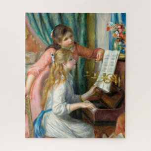 Renoir Girls bij de piano-impressionistische kunst Legpuzzel