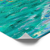 Renoir - Het strand en de Falaise d'Amont Poster (Hoek)